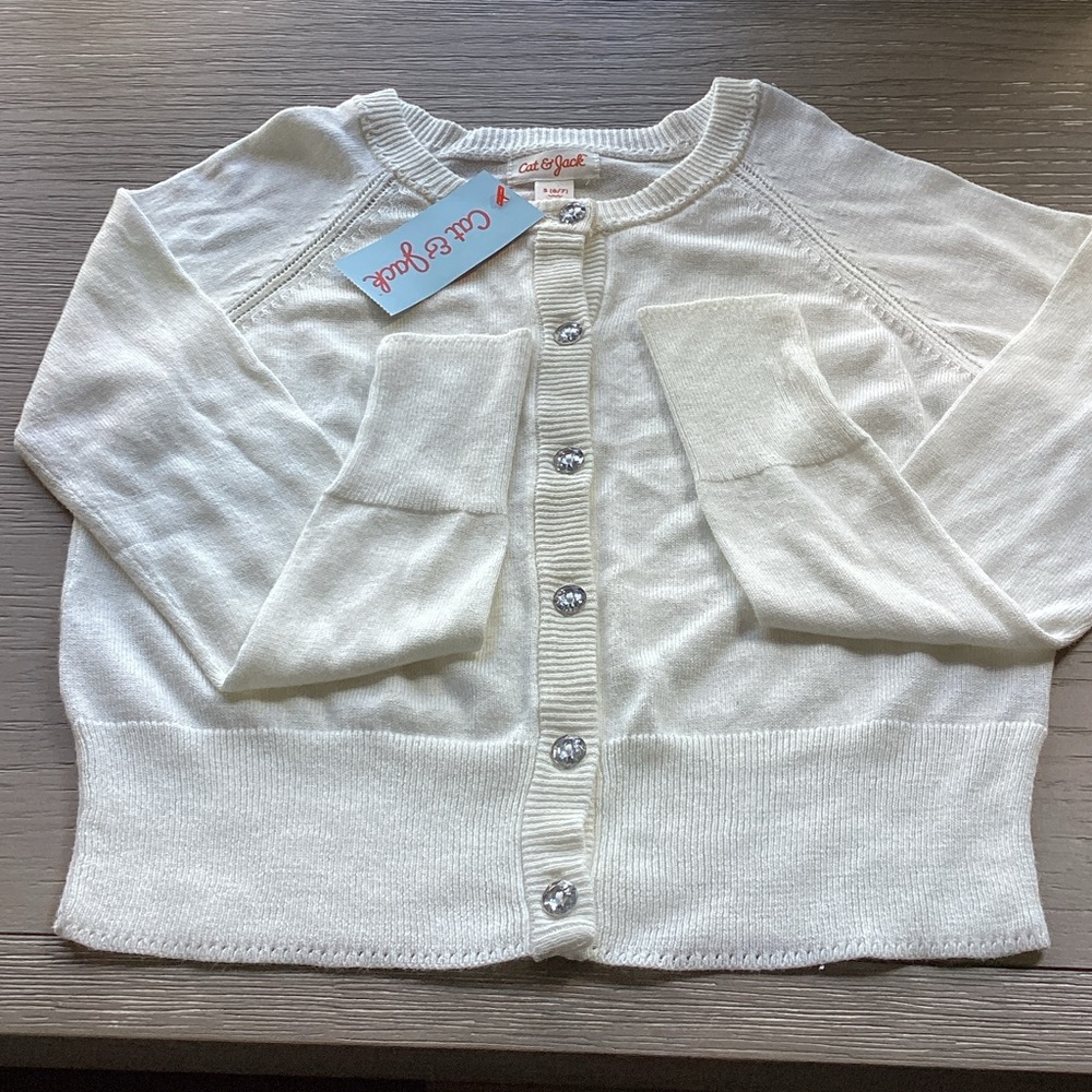 Cat & Jack Cream Cardigan